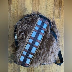 Chewbacca Star Wars  Fur Backpack Small Cosplay 12" Bag Fuzzy Shoulder Bag NWT
